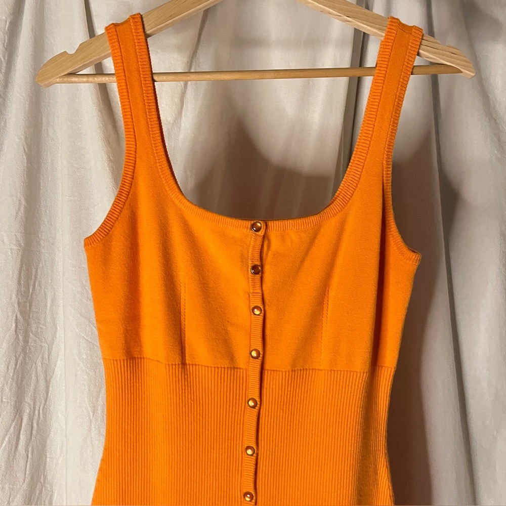 GUESS Lana Tank Sleeveless Button-Front Dress Sz M